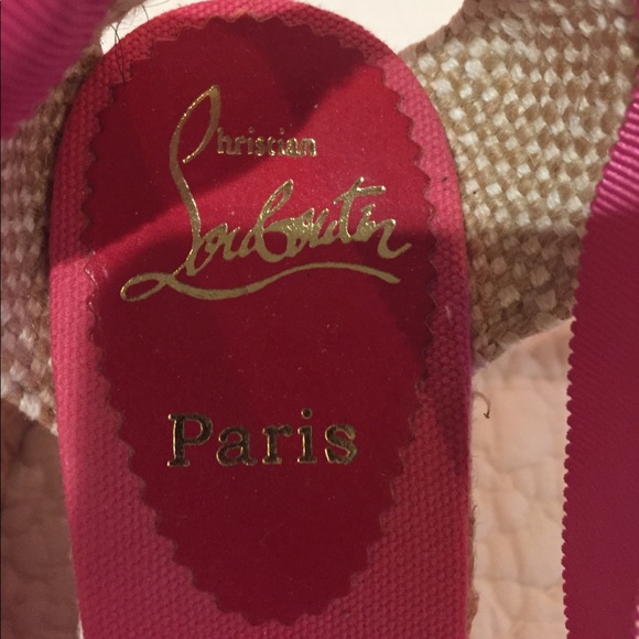 Christian Louboutin Hot Pink Wedges - Picture 2 of 2