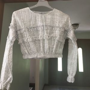 NWT Zara lace crop top