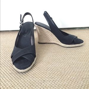 Black wedges from Banana Republic