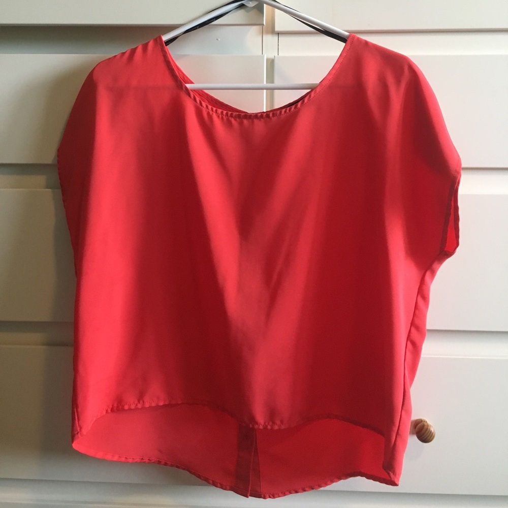Bottom up back orange top