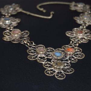 Vintage Boho Chic Fligree Necklace