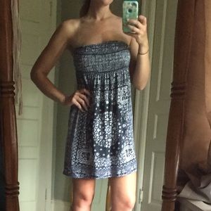 SOLD! BOHEMIAN STRAPLESS DRESS! Size medium