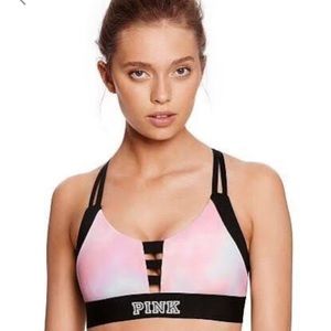 VS Pink Ultimate Strappy Back Sports Bra/Bralette