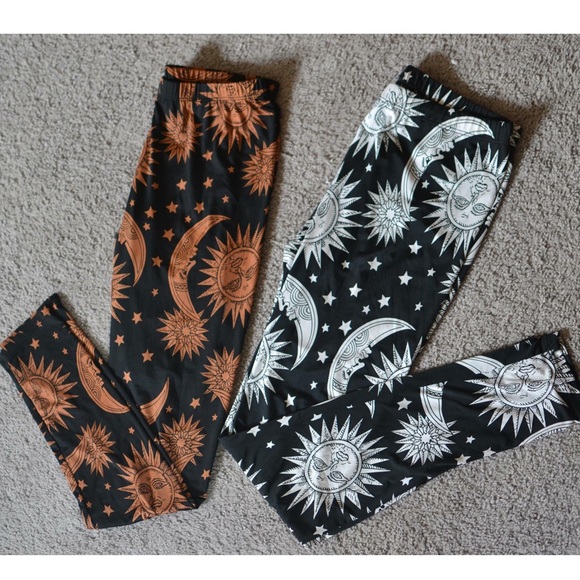 See You Monday Pants - Sun and Moon Leggings (two pack)