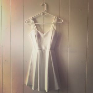Cute & Casual Little White Dress w/ Straps