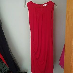 Red Calvin Klein dress, size 6