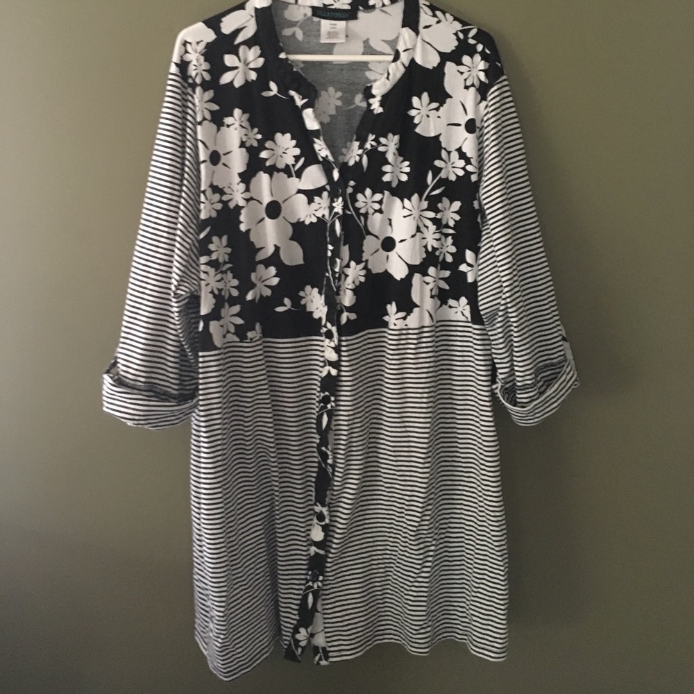 Mixed media tunic
