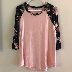 Floral Sleeve Tee
