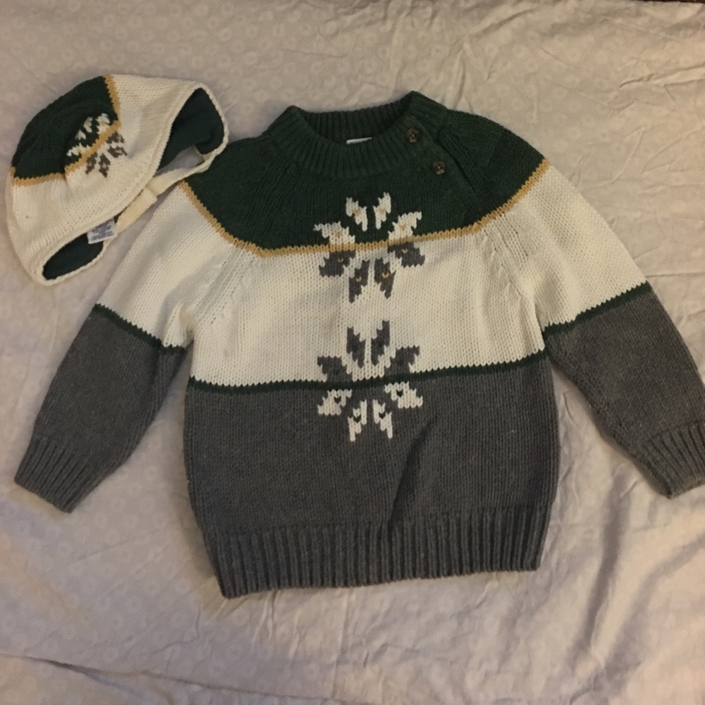 Gymboree sweater & hat