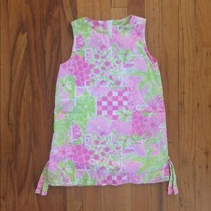 LILLY PULITZER GIRLS JUICE STAND PATCH DRESS
