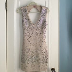 Nude Embellished Dress