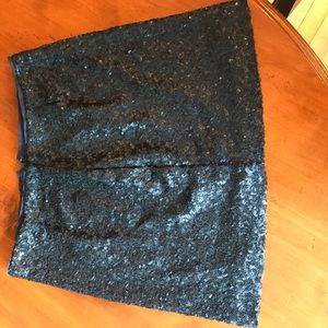 Gap Navy Sequence Mini Skirt