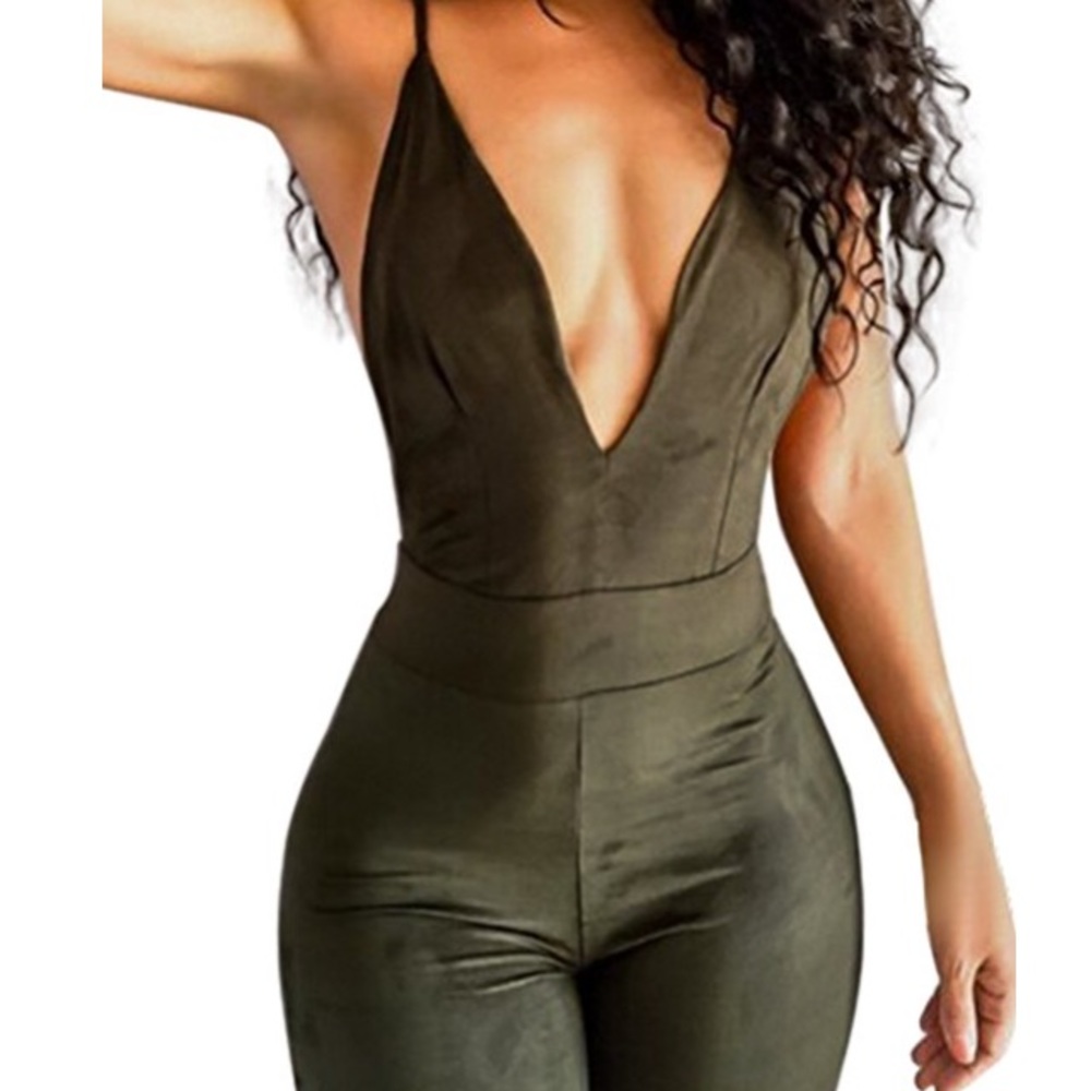 Cross Backless Jumpsuit