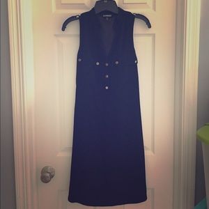 Belted sleeveless dress