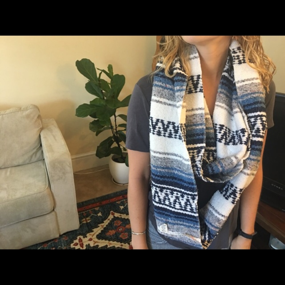Mexican blanket infinity scarf