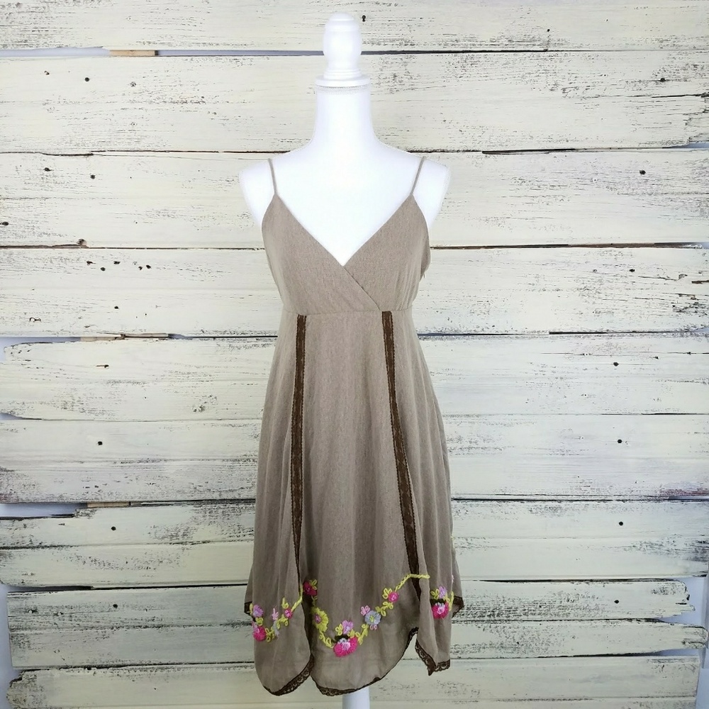 Anthropologie Beau Bois Boho Hippie Dress