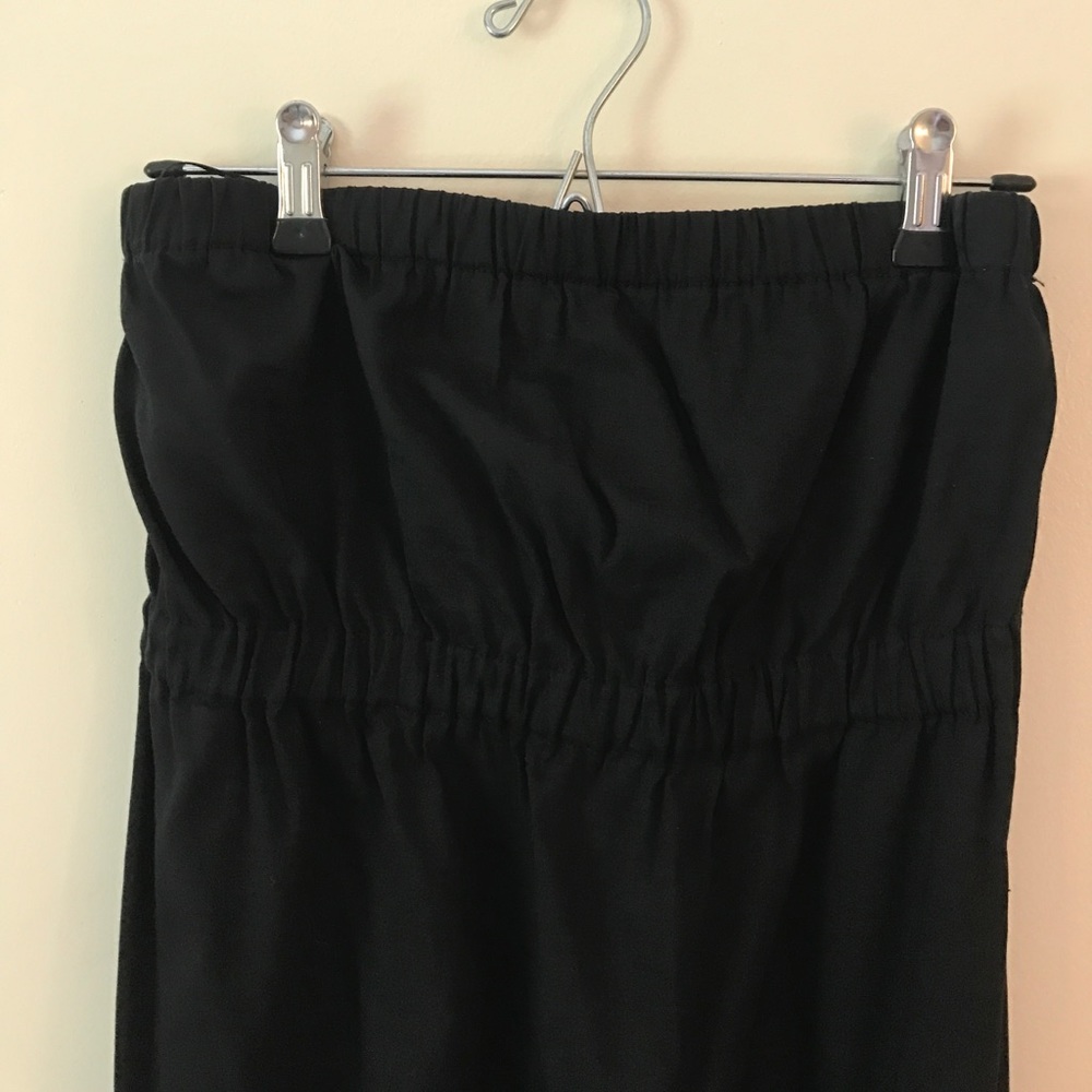 THEORY black strapless maxi dress