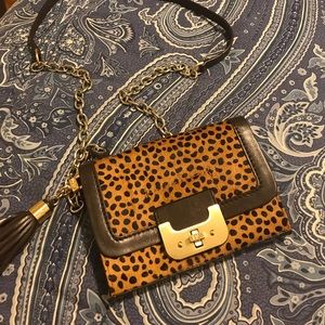 DVF mini fur purse
