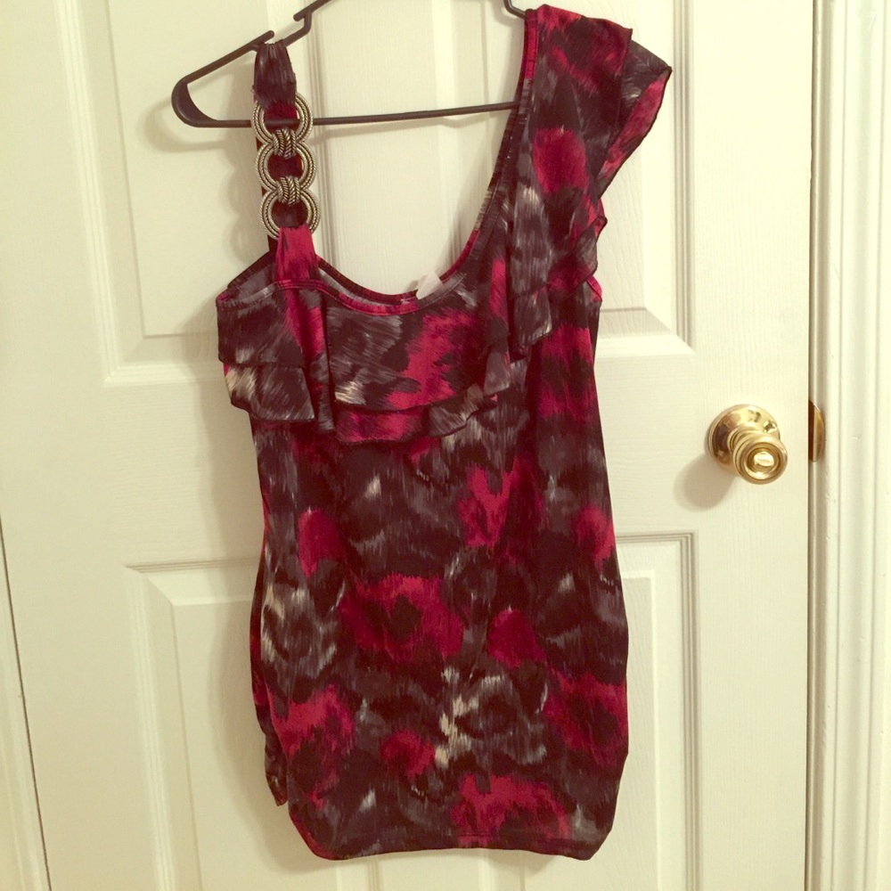 Boutique- One Shoulder Top