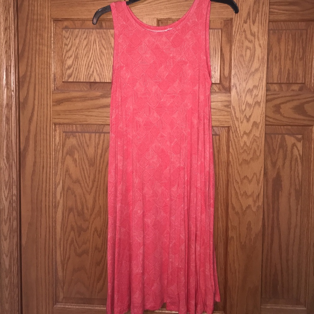 Coral swing dress