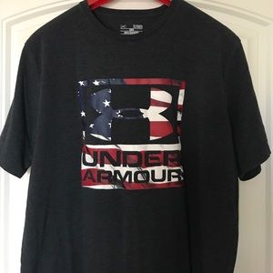 Men's Charcoal grey w/ American flag detail