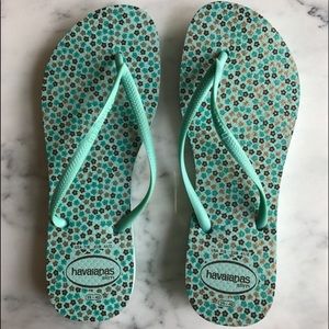 Floral Print Haviana Flip Flops