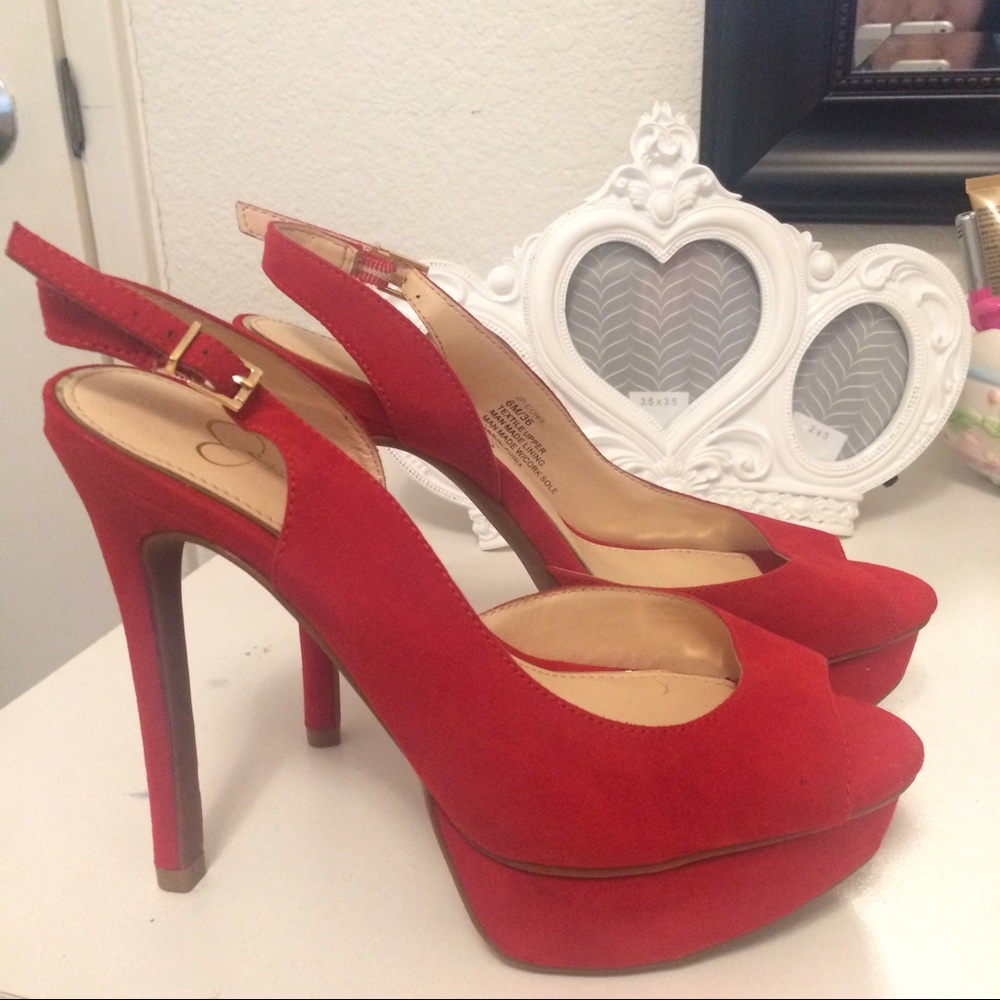 Red Heels Jessica Simpson