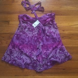 Purple halter top