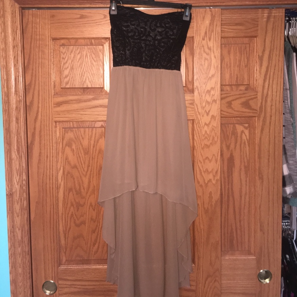 Sweetheart high low dress