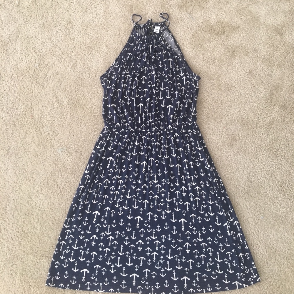 Navy and White Dress with Anchors