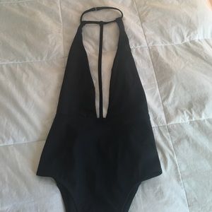 Black one piece swimsuit