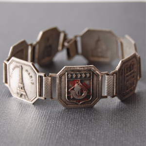 Vintage 1930-40s Souvenir Bracelet from Paris