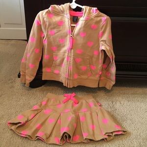 Gap shirt with hooded jacket