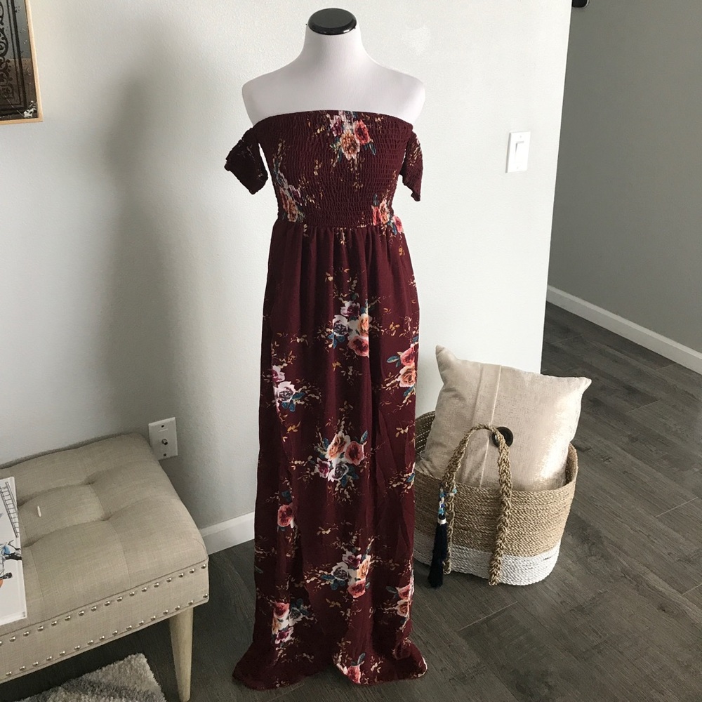 Last One! Chiffon  Maxi Dress