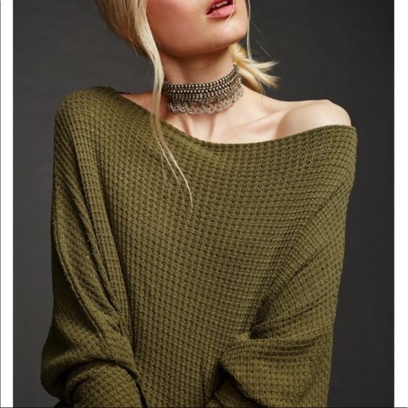 Free People Mercury Tee - Olive - Picture 3 of 4