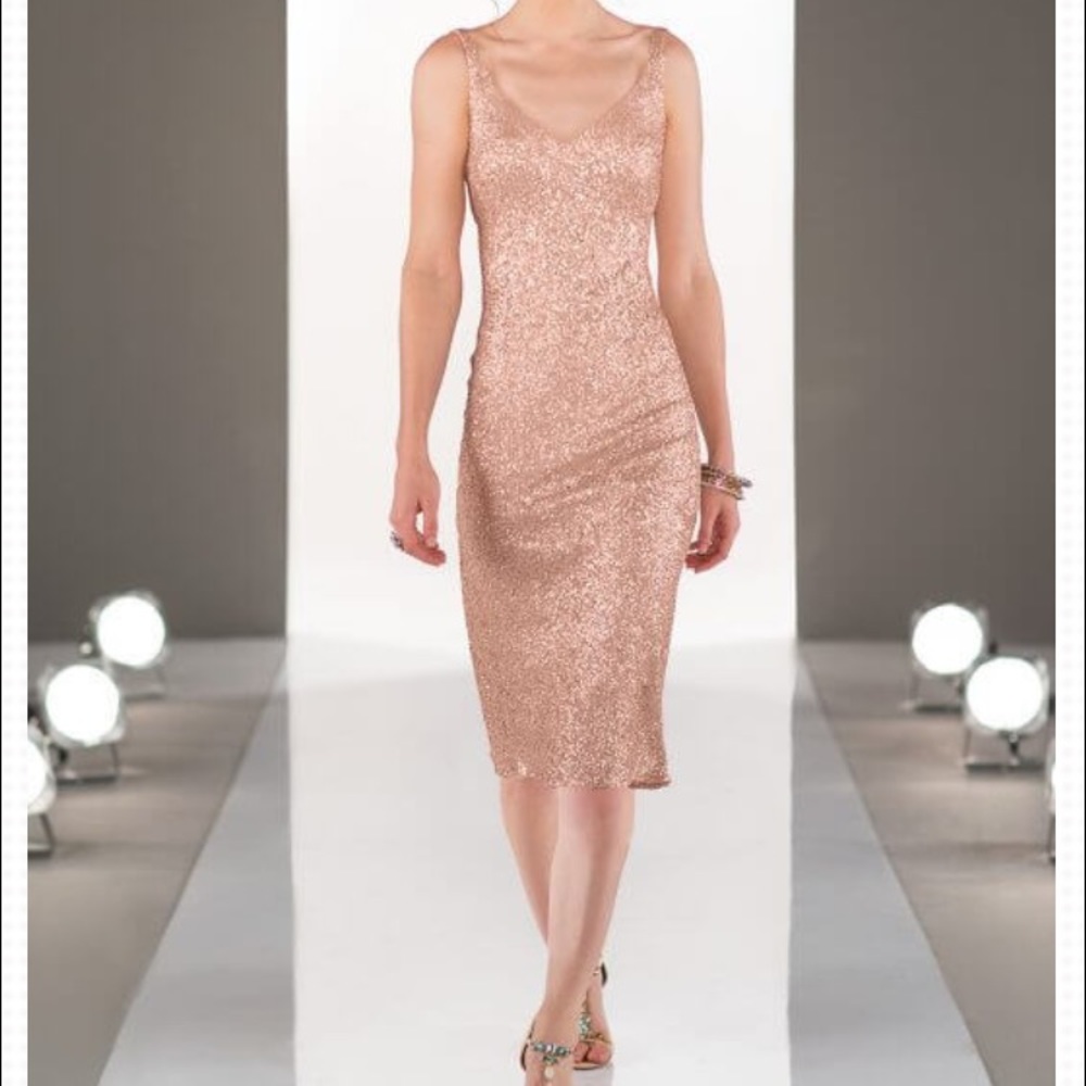 Sorella Vita LONG rose gold bridesmaid dress