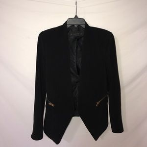 Zara zipper detail blazer