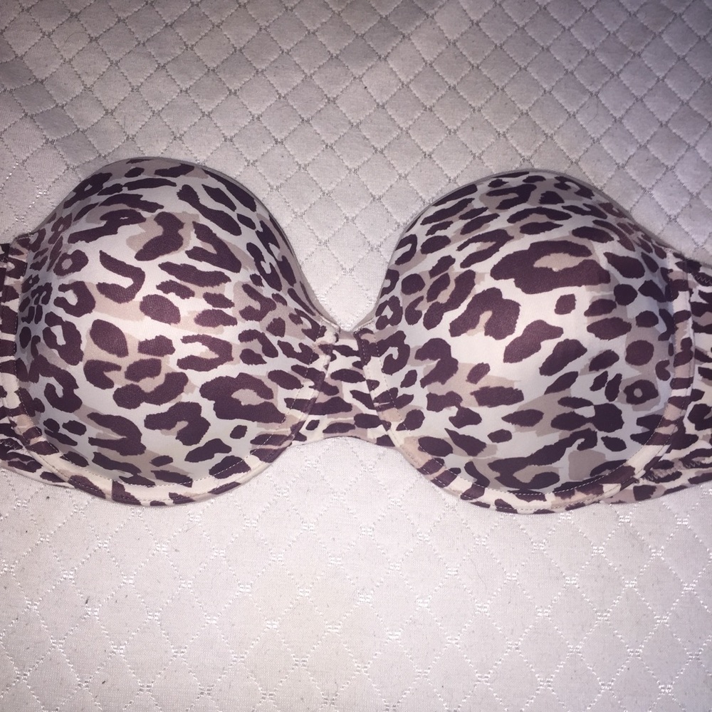 Vanity fair - Leopard Print Strapless Bra - 36 D