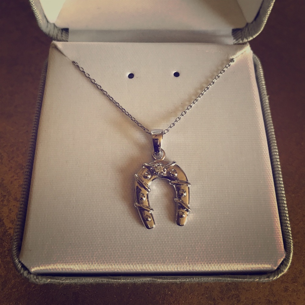 Sterling Silver Horseshoe Necklace