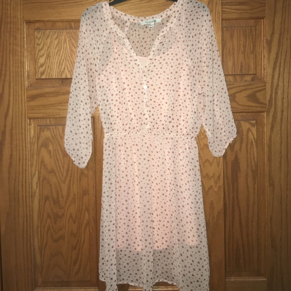 Chiffon overall dress