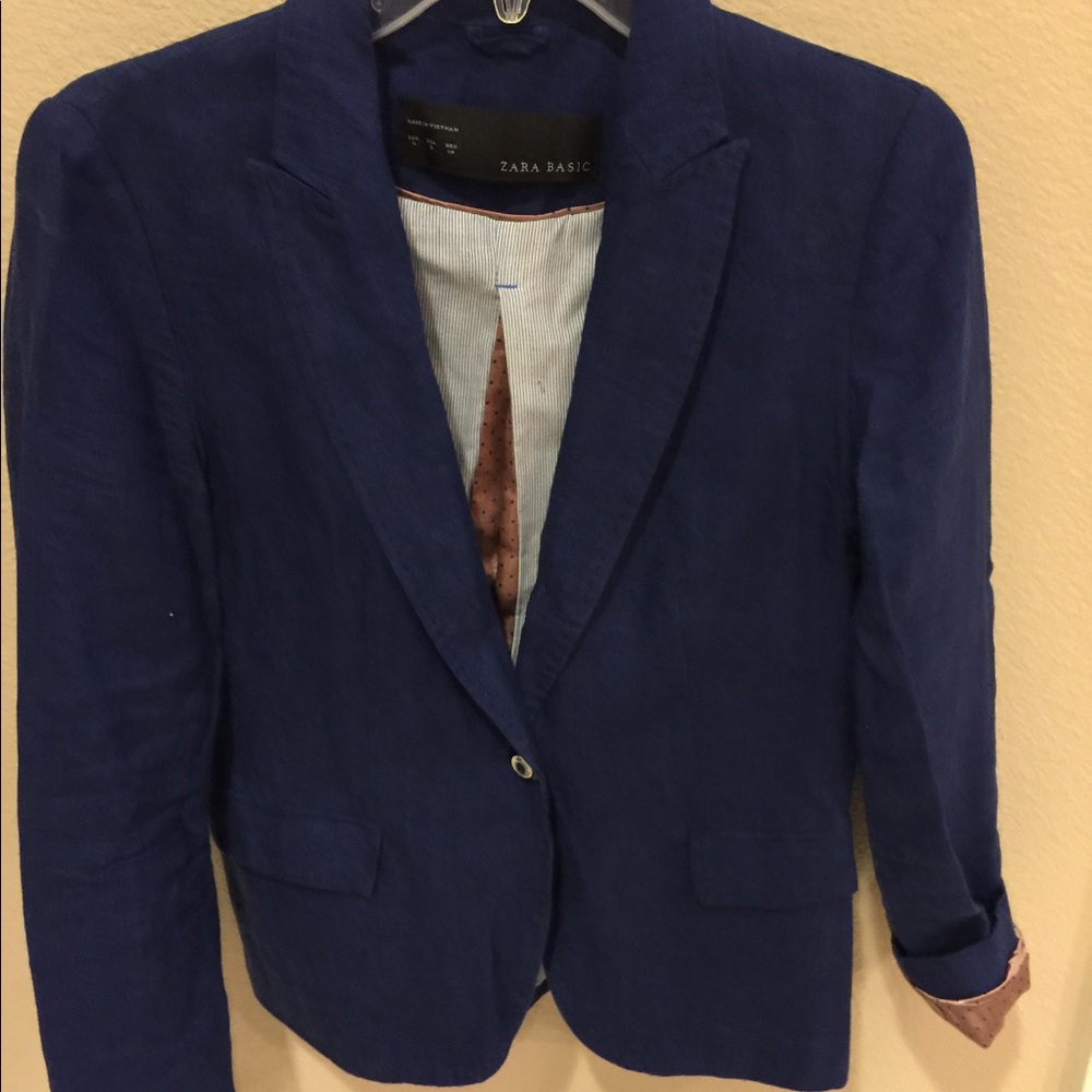 Zara royal blue blazer size M