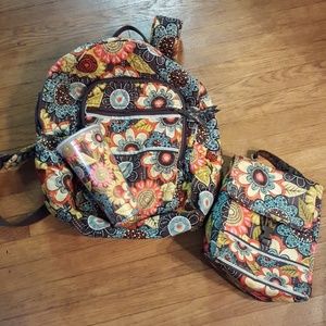 Vera Bradley backpack & lunchbox