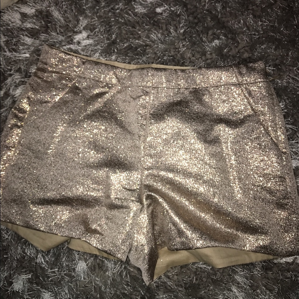 Sparkly gold shorts