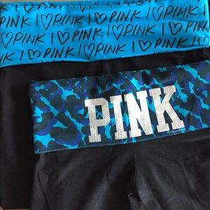 Two Pink Victoria's Secret yoga pants