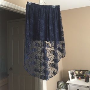 Navy blue skirt