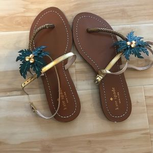Adorable Kate spade palm tree sandals