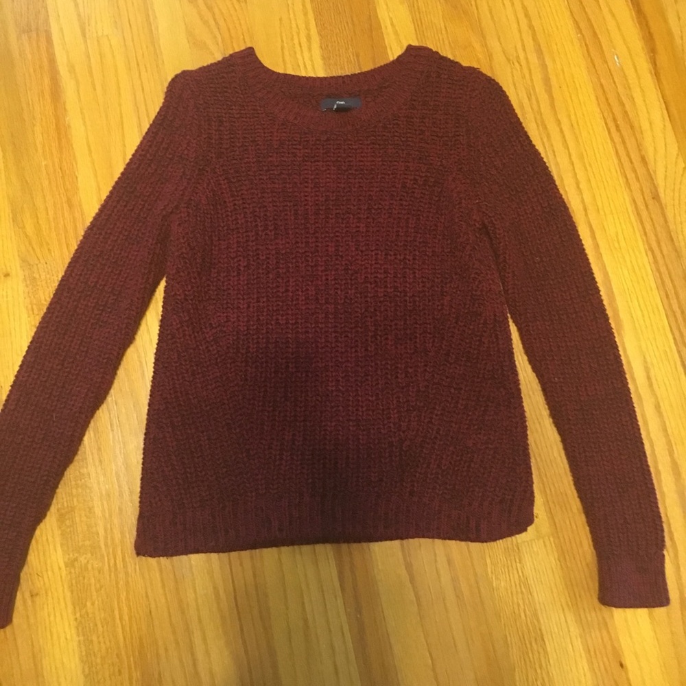 Red and black sweater