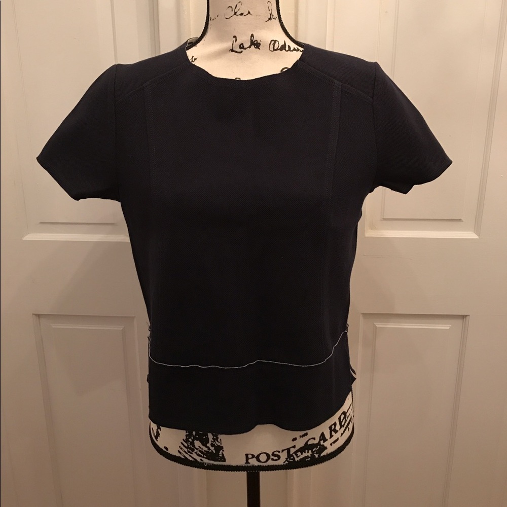 NWT Banana Republic knit top navy blue