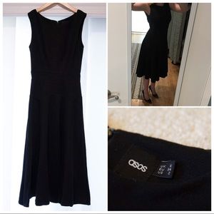 ASOS Sleeveless A-Line Midi Dress