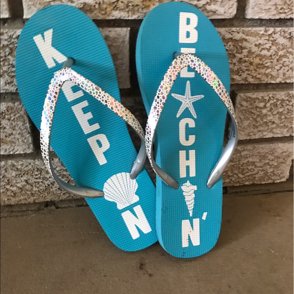 Keep on Beachin Flip Flops